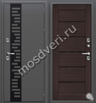 Входная дверь утепленная порошок и МДФ с молдингом - купить от производителя Мосдвери Входная дверь утепленная порошок и МДФ с молдингом