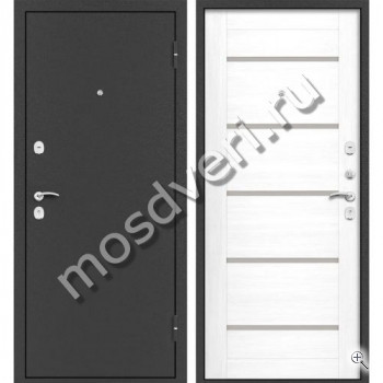 Уличная дверь порошок и МДФ с молдингом - купить от производителя Мосдвери Уличная дверь порошок и МДФ с молдингом