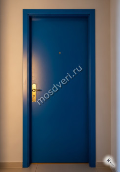 Высокая входная дверь в квартиру синяя - купить от производителя Мосдвери Высокая входная дверь в квартиру синяя